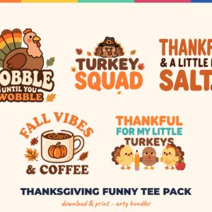 Thanksgiving Funny Tee Pack